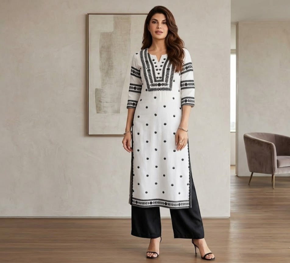 Chikankari Embroidery  Ready To Wear  Top  For Women 001