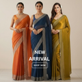 Fendy Silk With Beautiful Stone Work Saree For Women