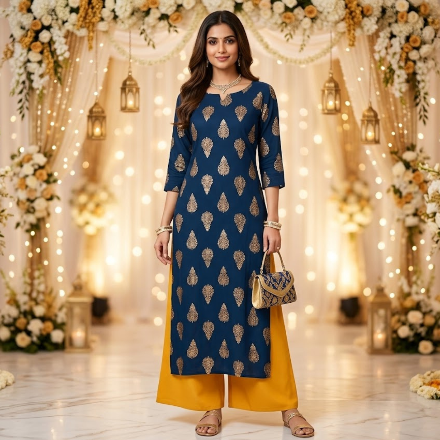 Printed ReadyMade 2PCS  Suit For Women  002