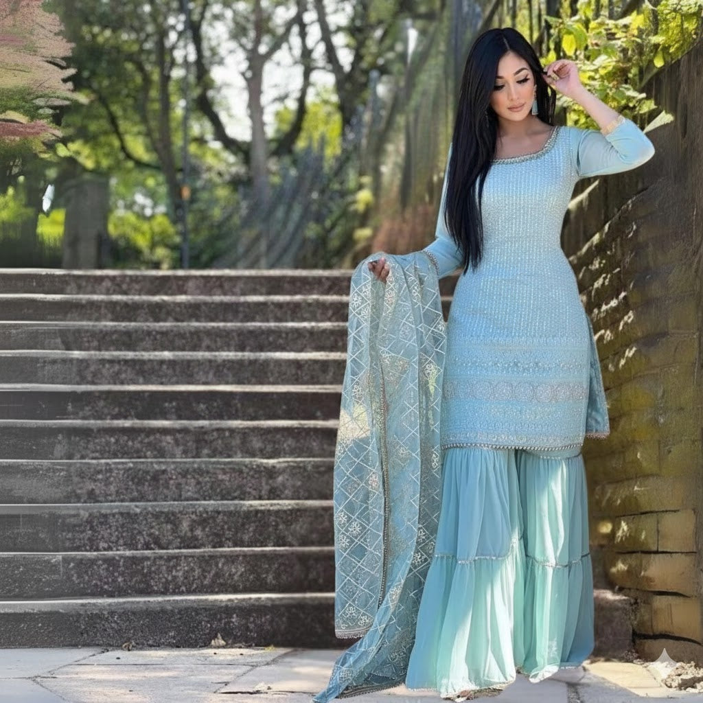 Ready To Wear Sharara 3PCS Suit For Women  003P