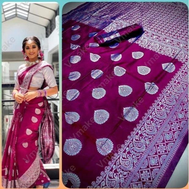 Flowing Silk Elegant Saree For Women