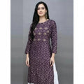BANDHEJ  TABLE PRINT KURTI WITH BEAUTIFUL BUTTON