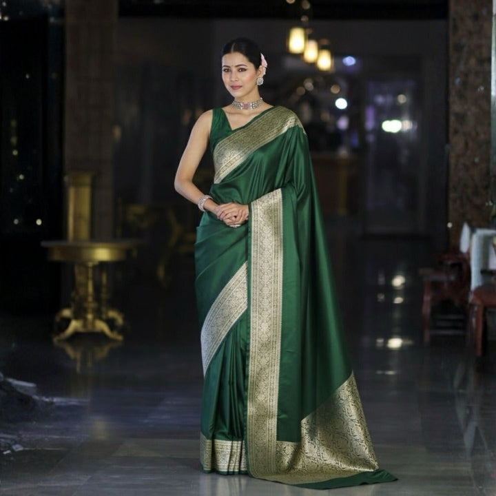 Silk Heritage Saree Unstitched  For Women