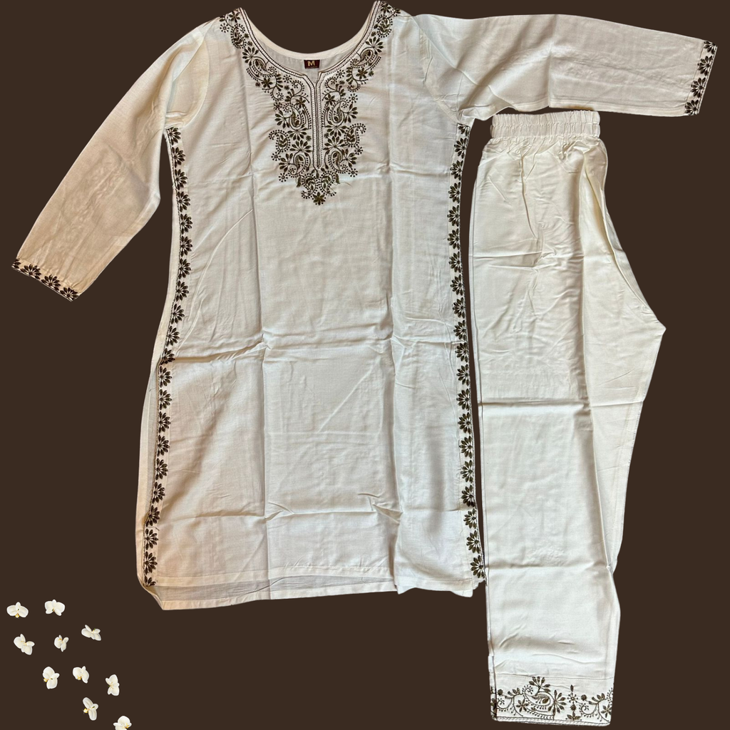 Ready To Wear Embroidery 2Pcs Suit For Women