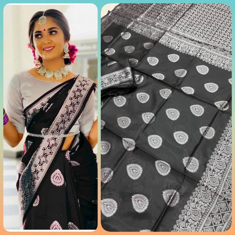 Flowing Silk Elegant Saree For Women