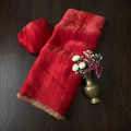 Chiffon Soft Fabric Beads  Hand Work Saree Collection For Women