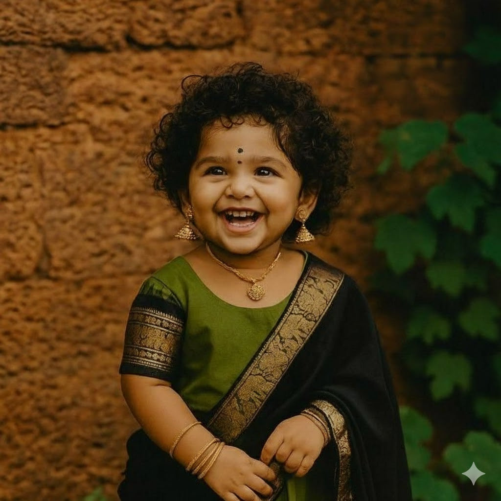 Adorable Kids Silk Saree Collection