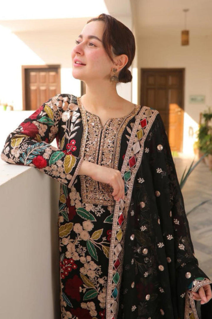 Luxury Chiffon Sequin Embroidered Suit – Ready to Wear