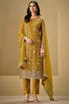 Chinon Embroidered Straight Cut Trouser Suit