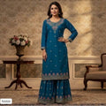 2PCS  Printed Plazzo Suit For Women