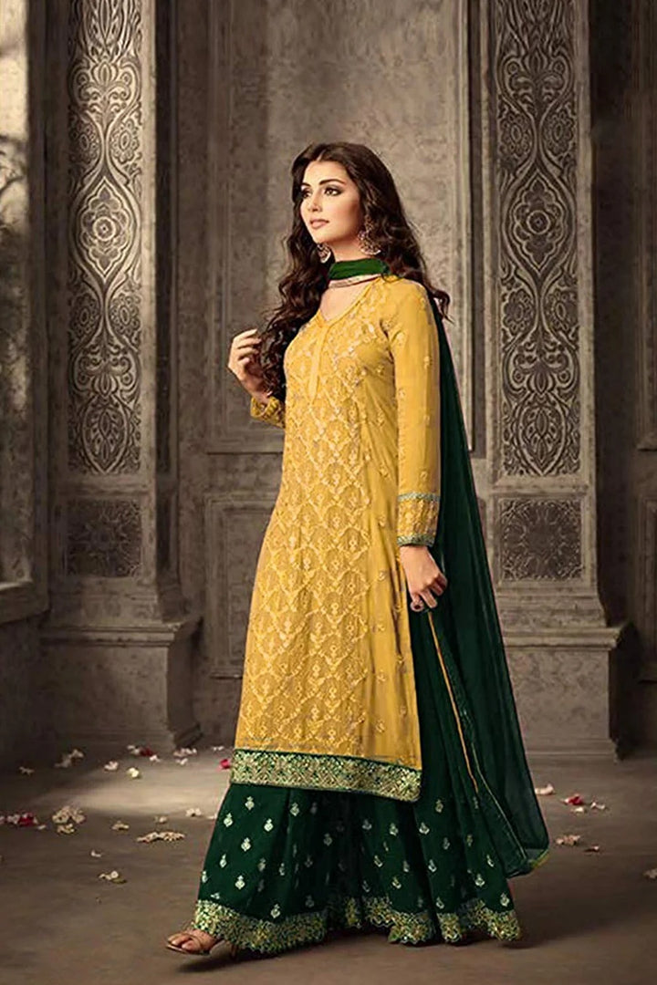 [READY STOCK] Deepavali Embroidered Georgette 3PCS Set | Muslimah Baju Raya Dinner Wear