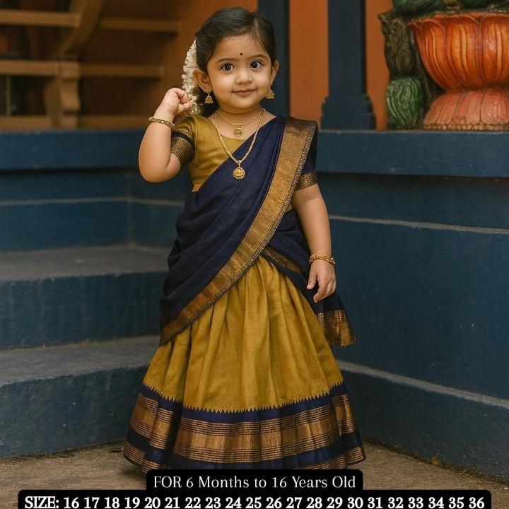 Adorable Kids Silk Saree Collection