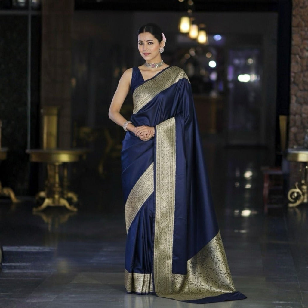 Silk Heritage Saree Unstitched  For Women