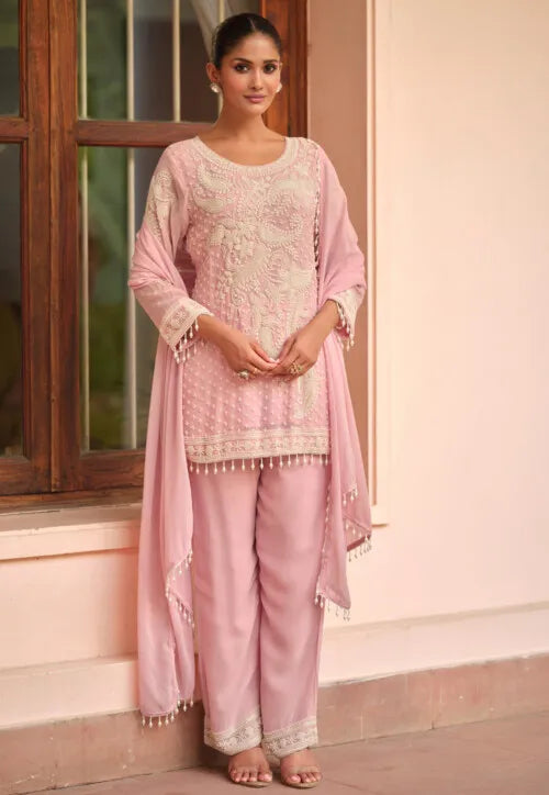 Embroidered Georgette Pakistani Suit