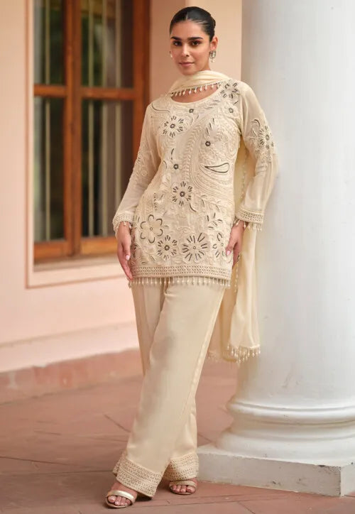Embroidered Georgette Pakistani Suit