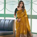 Elegant Jacquard Saree with Unstitched Blouse
