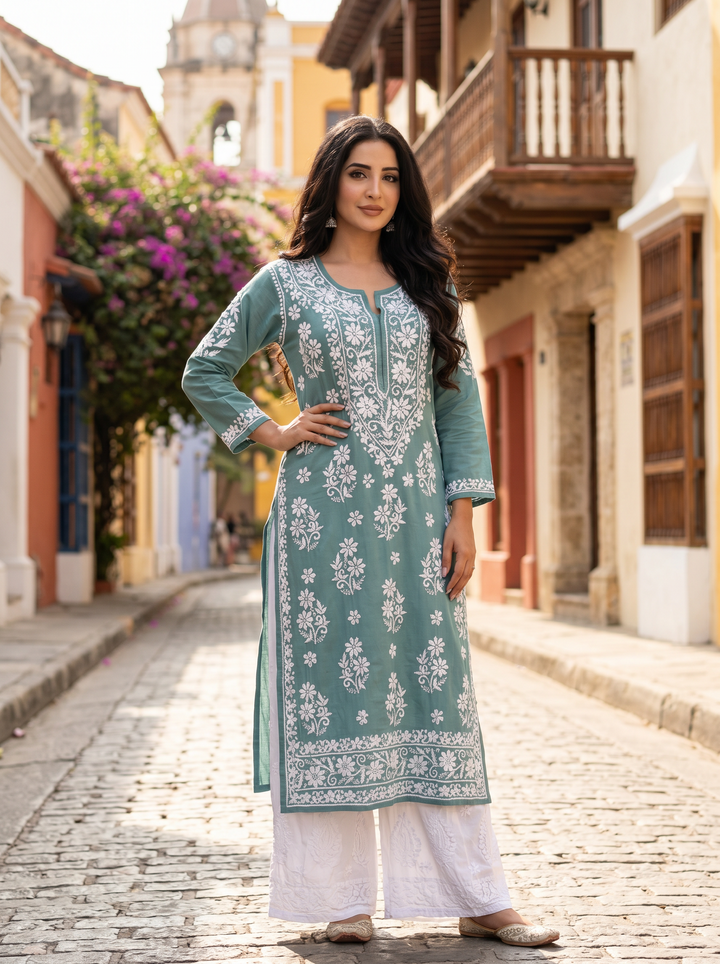 Premium Kurti Plazzo 2pcs Set  Collection For Women