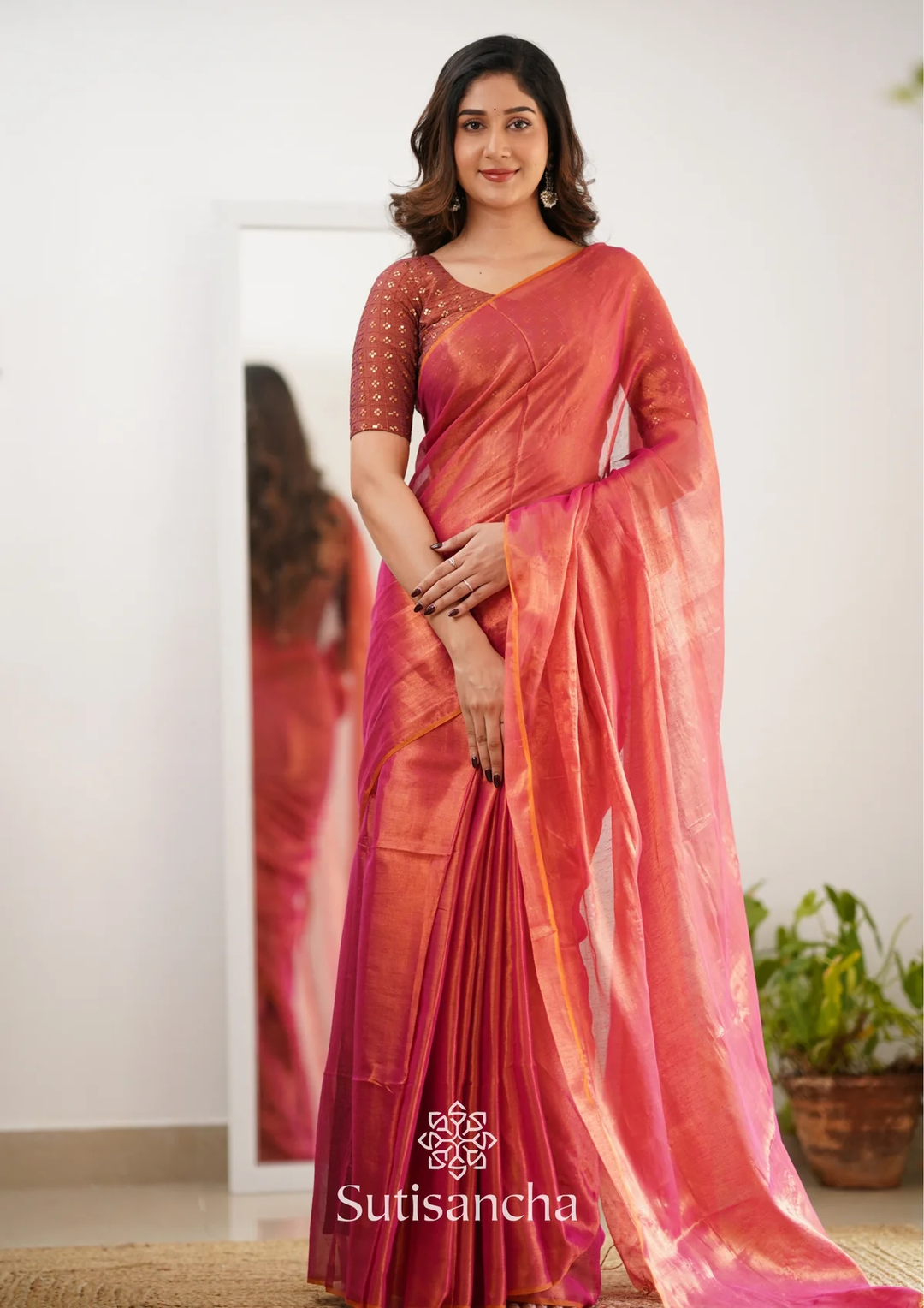 Ethereal Elegance  Plain  Silk Saree For Women