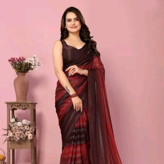 Printed  Beautiful  Silk Saree For Women
