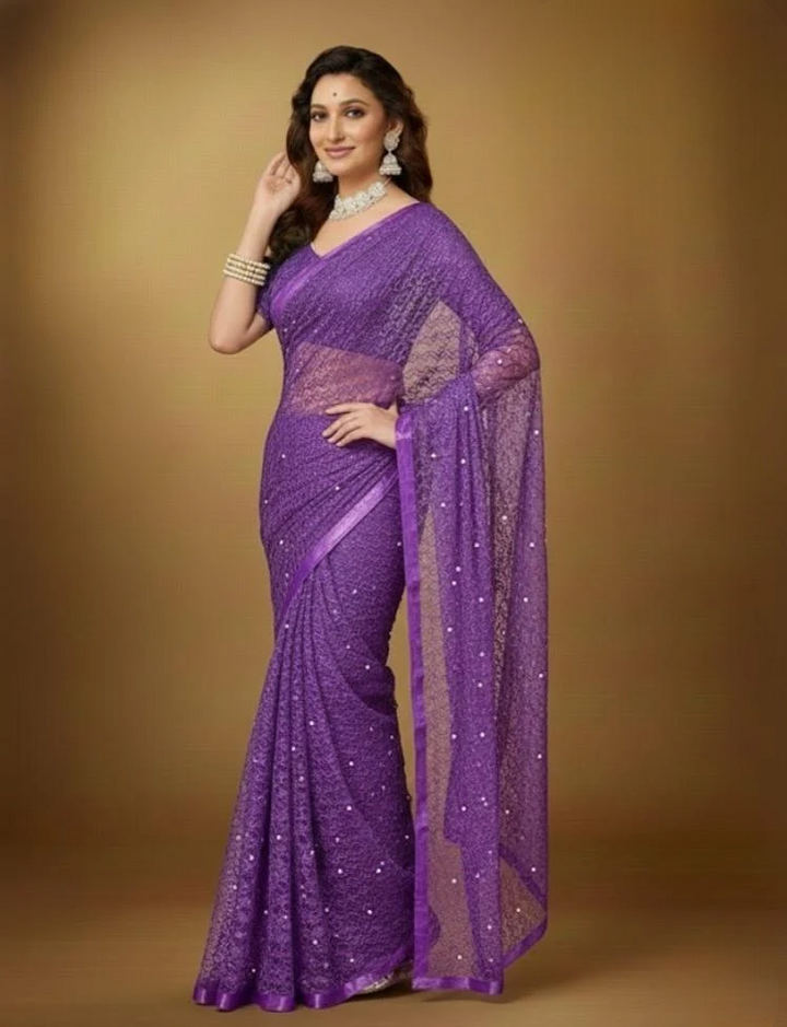 Beads  Work Saree Collection For Women