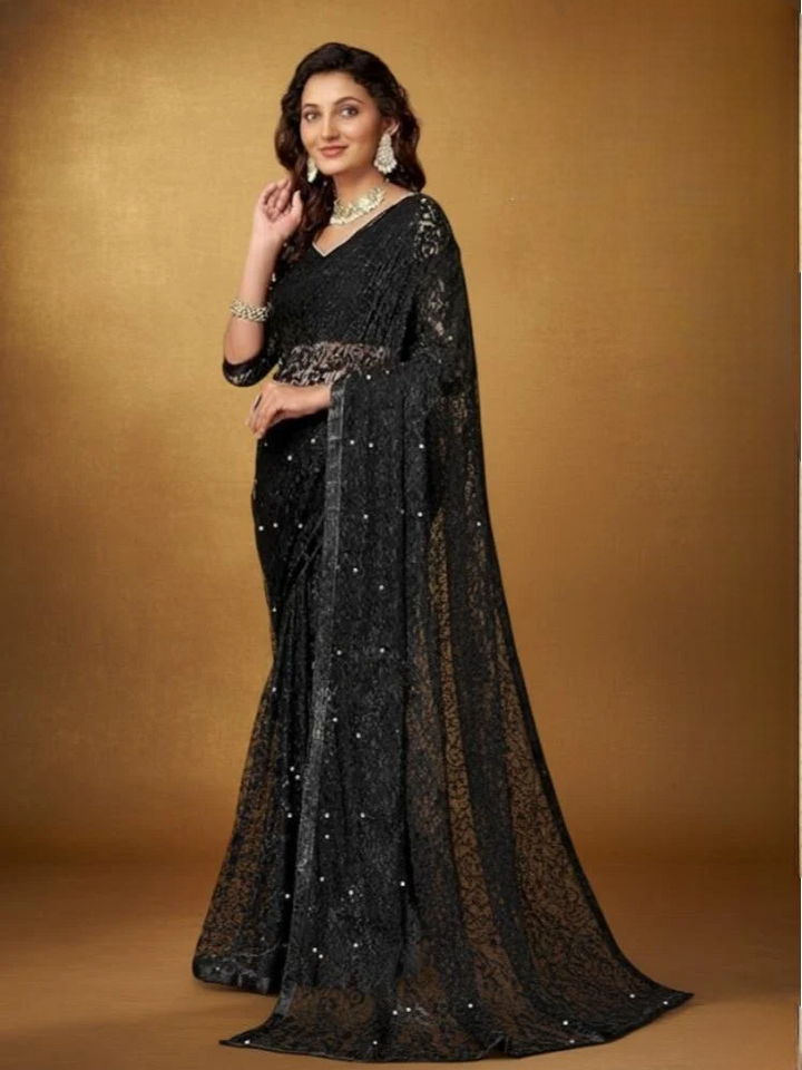 Beads  Work Saree Collection For Women