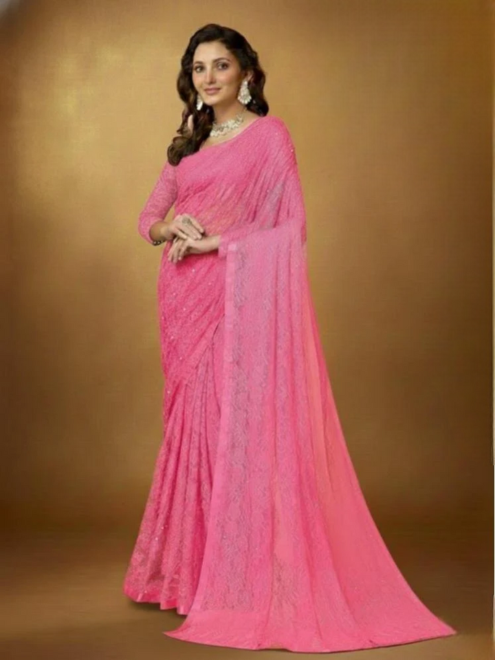 Beads  Work Saree Collection For Women