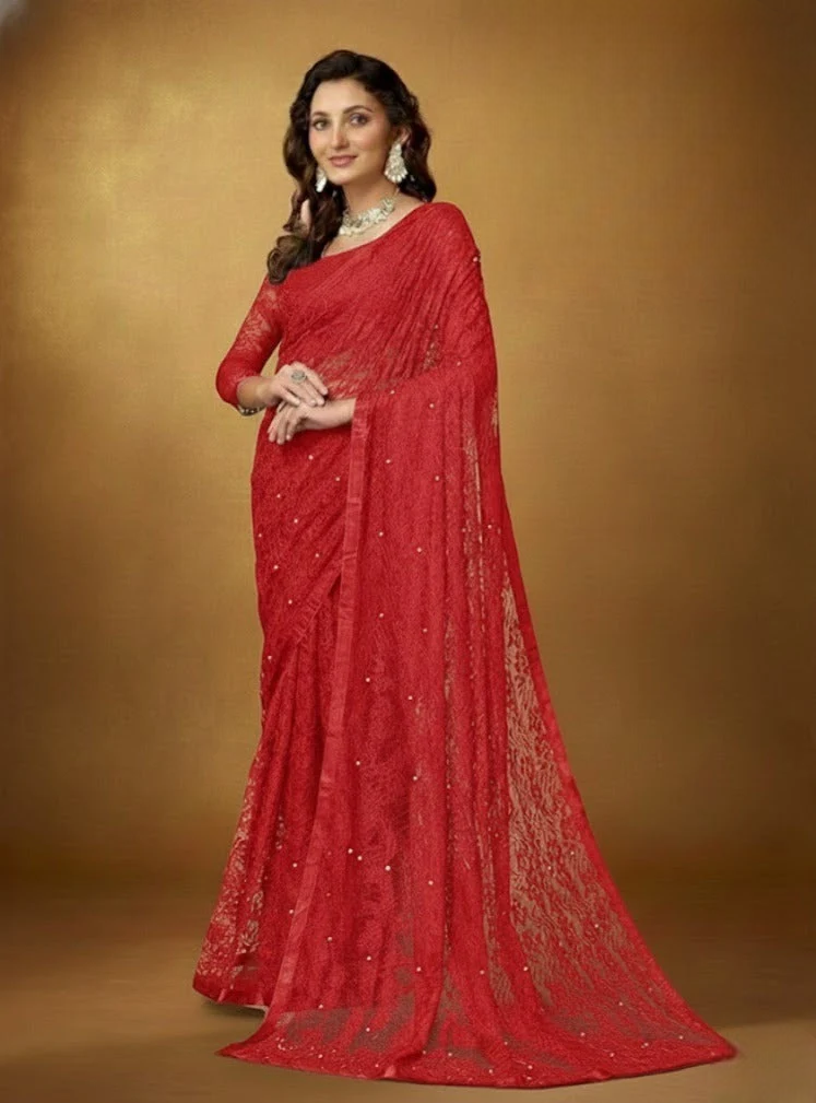 Beads  Work Saree Collection For Women