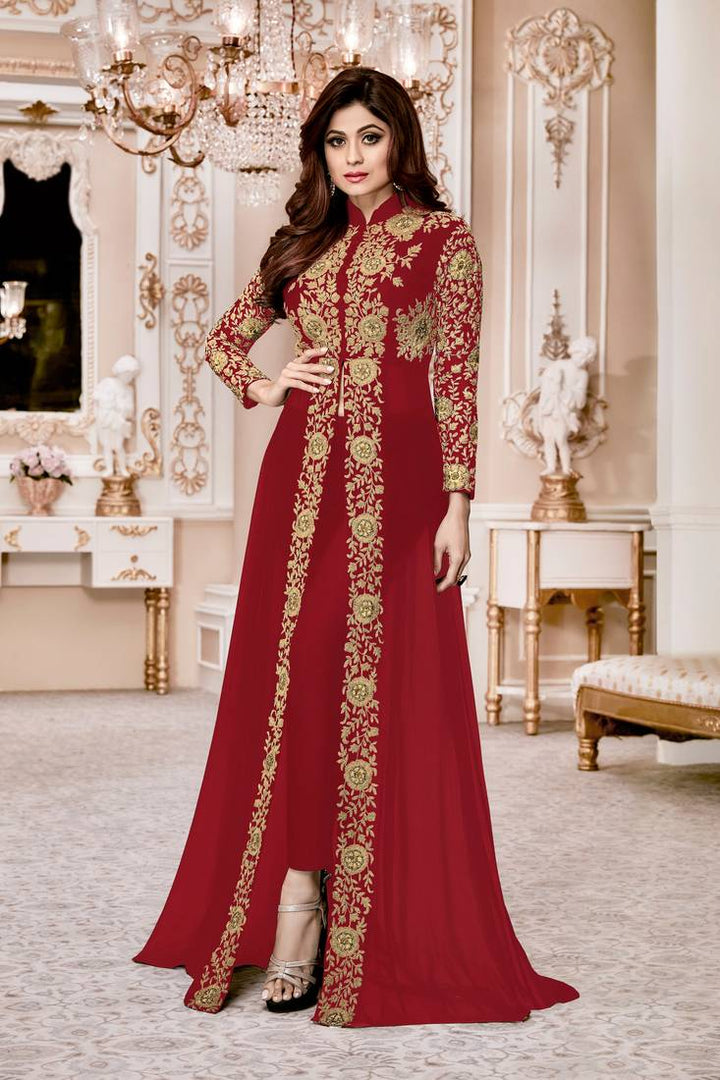 Georgette Party Wear Anarkali Gown