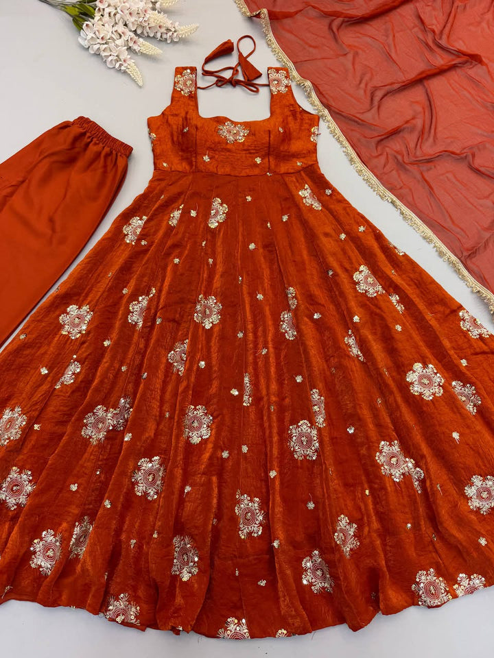 Luxury Embroidered Doremon Crush 3-Piece Ready-to-Wear Gown Set – view 7
