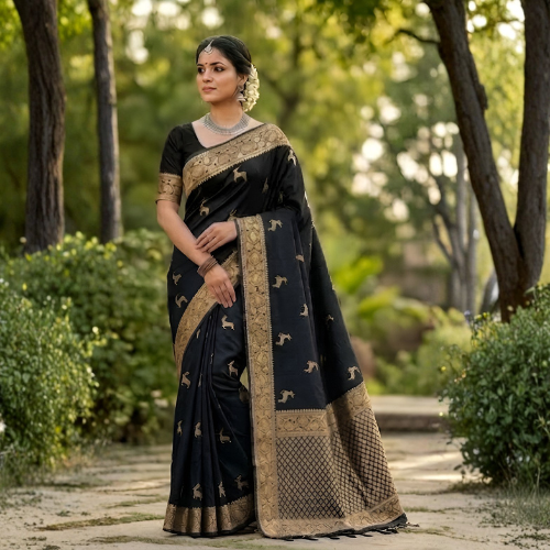 Heavy Elegant Printed Soft  Silk Saree  Collection For Women