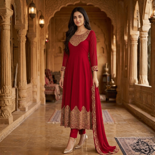 Embroidery Stunning 3PCS  Suit  Collection For Women