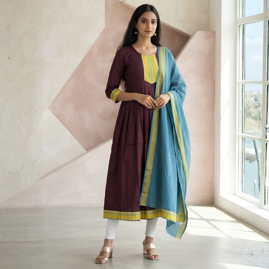 Gorgeous Gown &amp; Dupatta 2 Pcs Dress Collection For Women