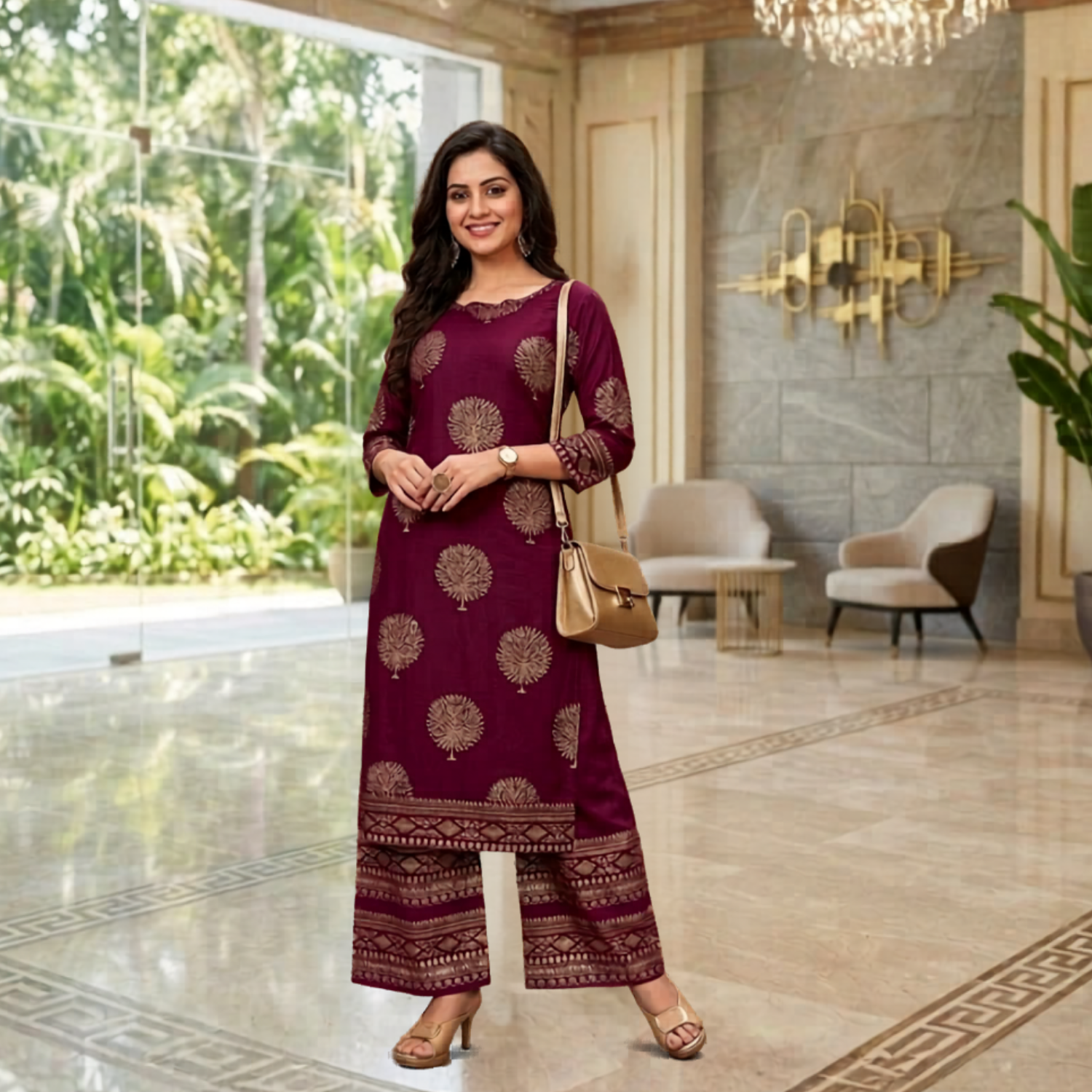 Stylish Ready To Wear  2PCS  Suit  For Women  002