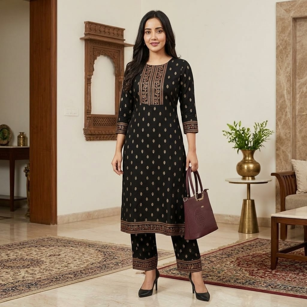 Premium Quality Ready To Wear Cotton 2PCS Suit  For Women 002