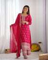 Zari Embroidered with Intricate Sequins Suit