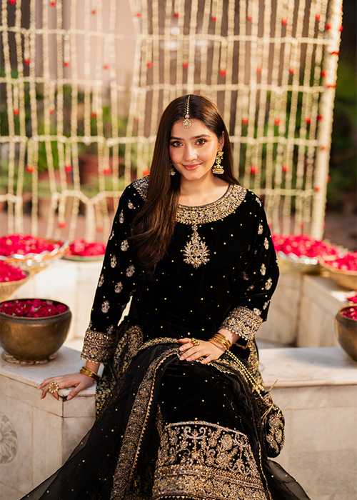 Chiffon Sequin Embroidered Garara Suit – Ready to Wear
