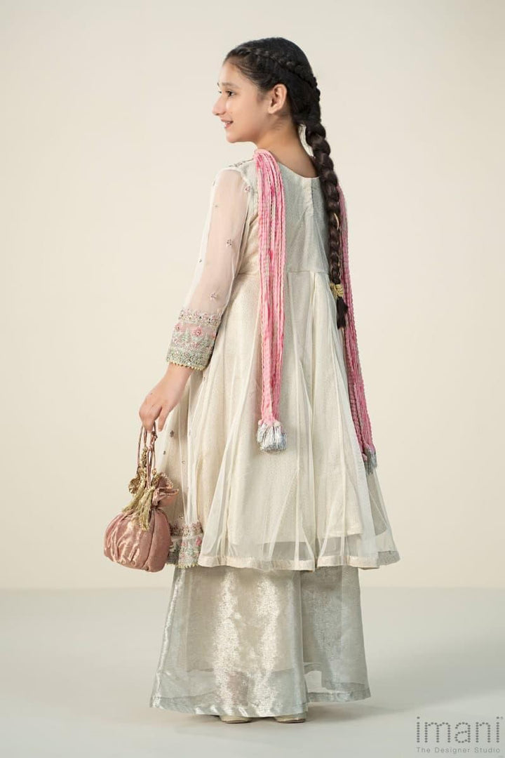 Chiffon Flare Suit With Embroidered Koti &amp; Chiffon Dupatta | Ready To Wear
