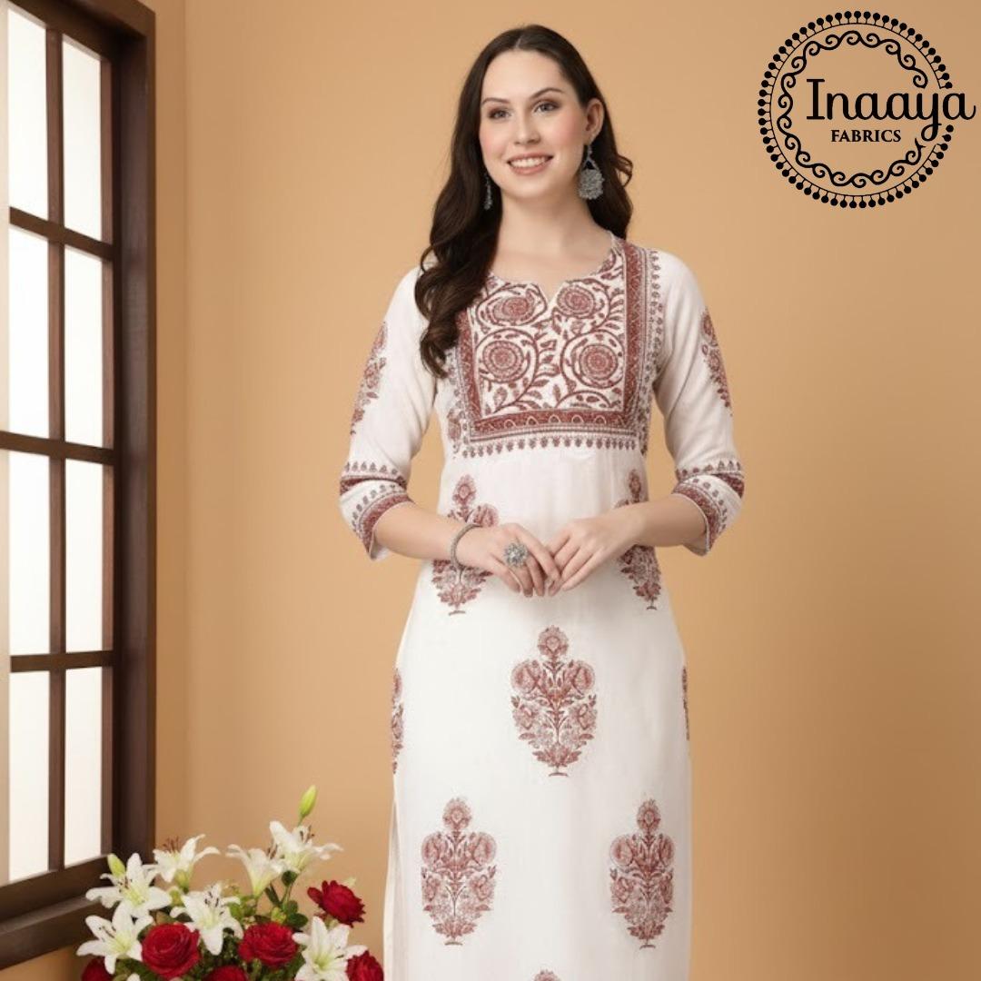 Designer Cotton Printed Ready to Wear Kurti  For Women 001