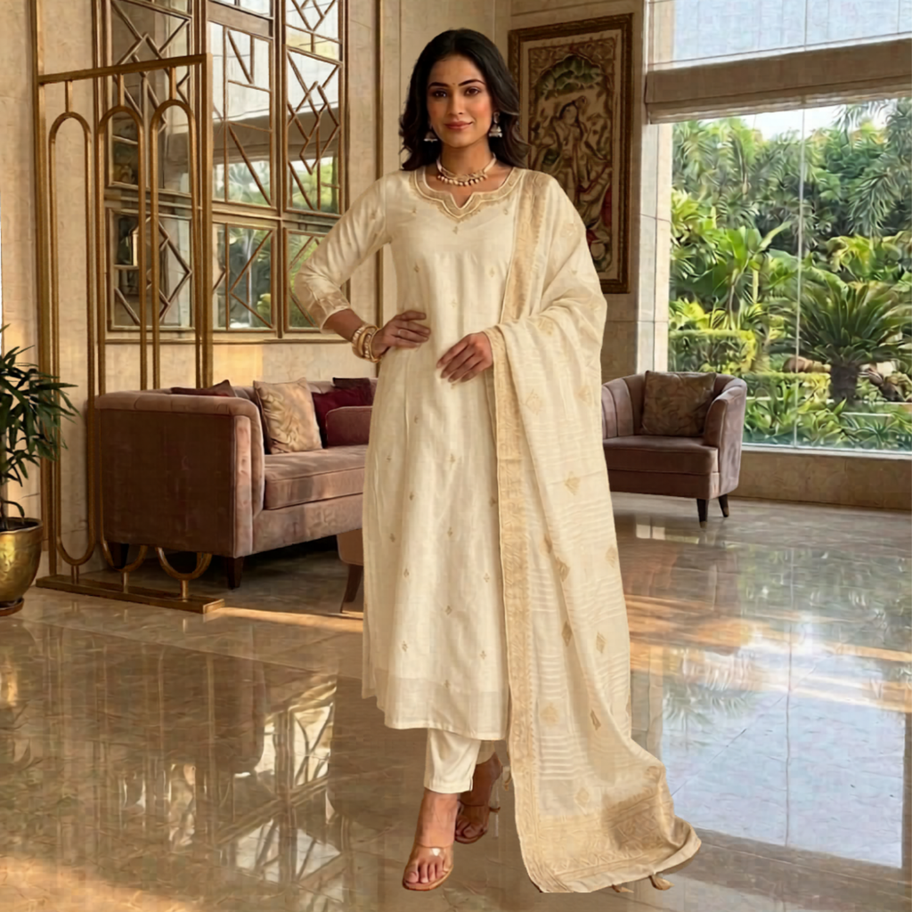 Glamorous Ready To Wear  3PCS Suit For Women  PPP