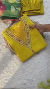 Silk Symphony: A Royal Ensemble of Kurti, Pant, and Dupatta