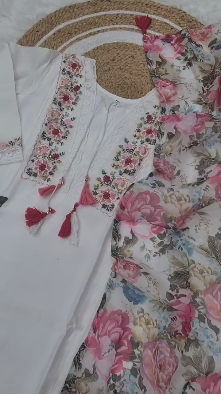 Elegant Embroidered Suit