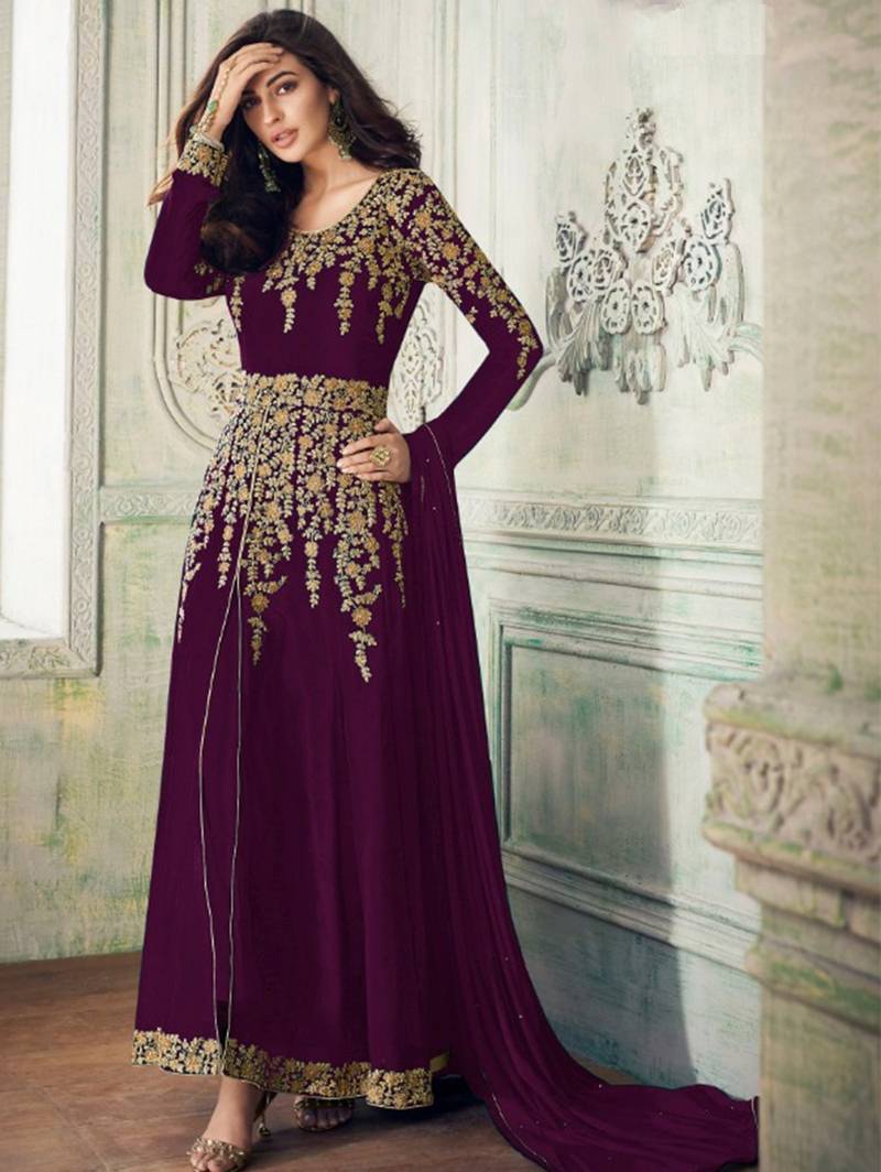 Faux Georgette Designer Anarkali Suit