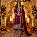 Traditional Glamour  Embroidery 3PCS Suit  Collection For Women