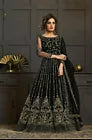 Premium Net Fabric Embroidery Work Gown Set