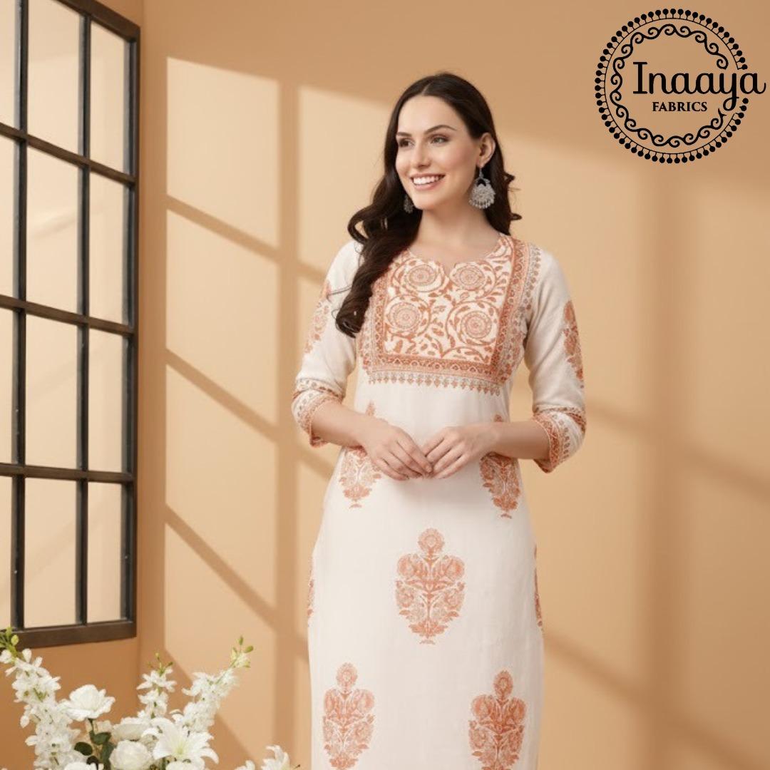 Designer Cotton Printed Ready to Wear Kurti  For Women 001