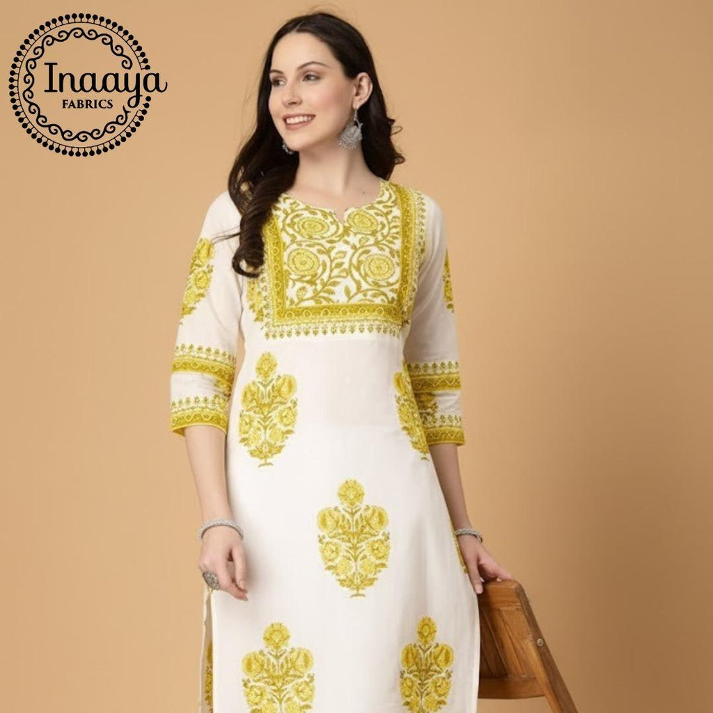 Designer Cotton Printed Ready to Wear Kurti  For Women 001