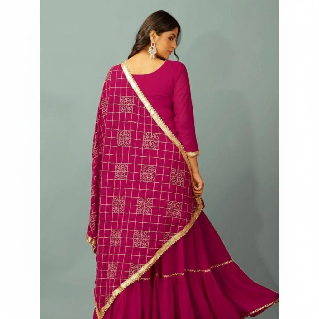 Elegant ReadyMade 3Pcs  Sharara Suit Collection For Women