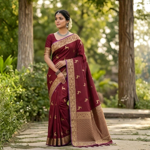 Heavy Elegant Printed Soft  Silk Saree  Collection For Women