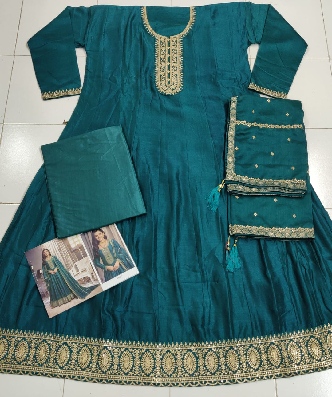 Premium Silk With Sequence Embroidery Work