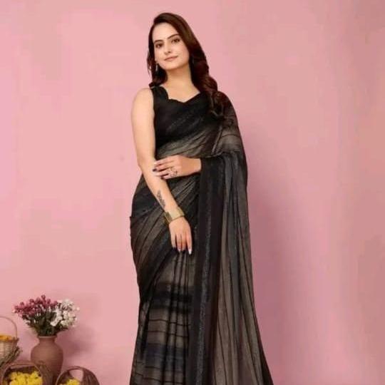 Printed  Beautiful  Silk Saree For Women